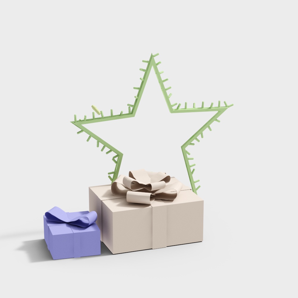 Star Gift Box 3D model