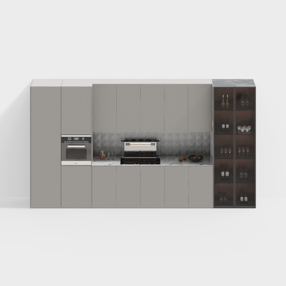 Minimalist Modern Kitchen 3D model
