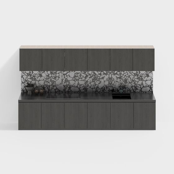 Urban Living Room Cabinet 3D model