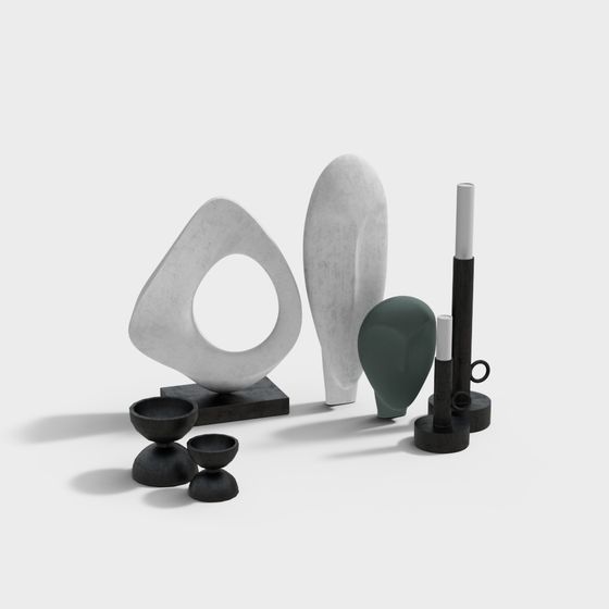 Urban Sculptures 3D model for Modern Design