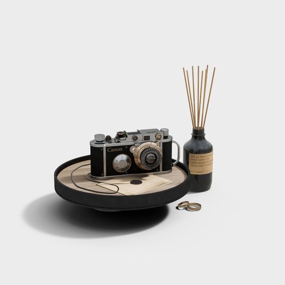 Vintage Camera Tray 3D model for Creative Projects