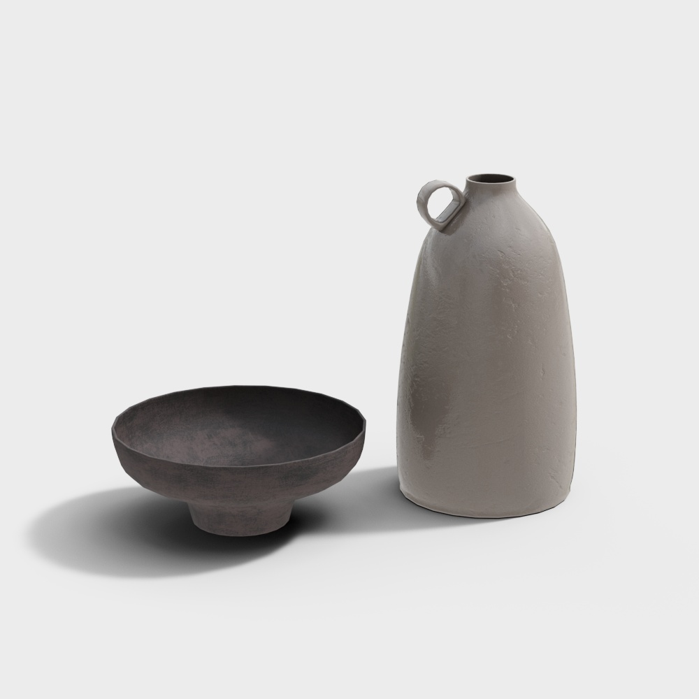 Minimalist Ceramic Set 3D model