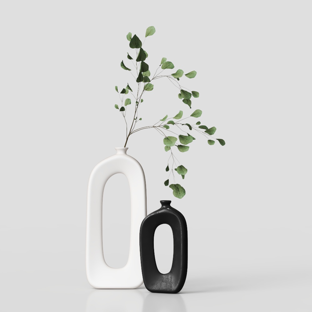 modern vase floral arrangement