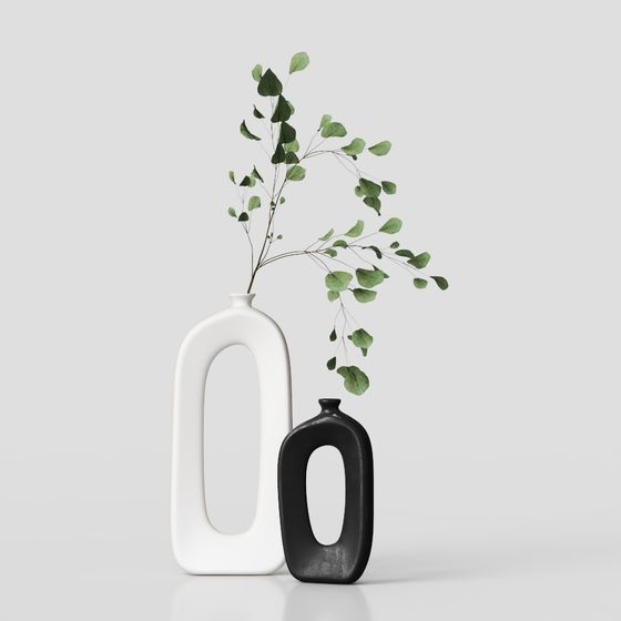 Elegant Minimalist Vase 3D model