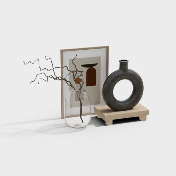 Minimalist Decor Ensemble 3D model