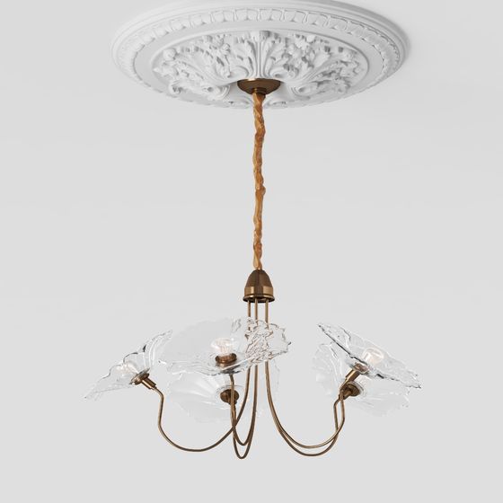 Elegant Victorian-style Chandelier 3D model