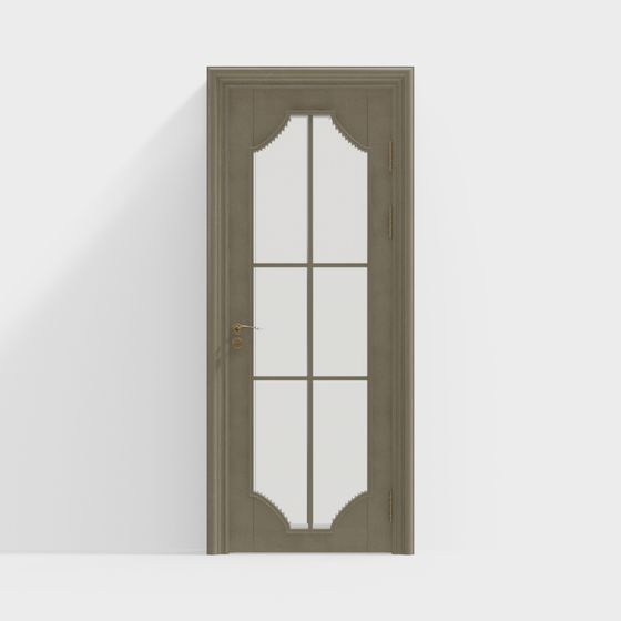 Elegant 3D Model Door with Classic Design