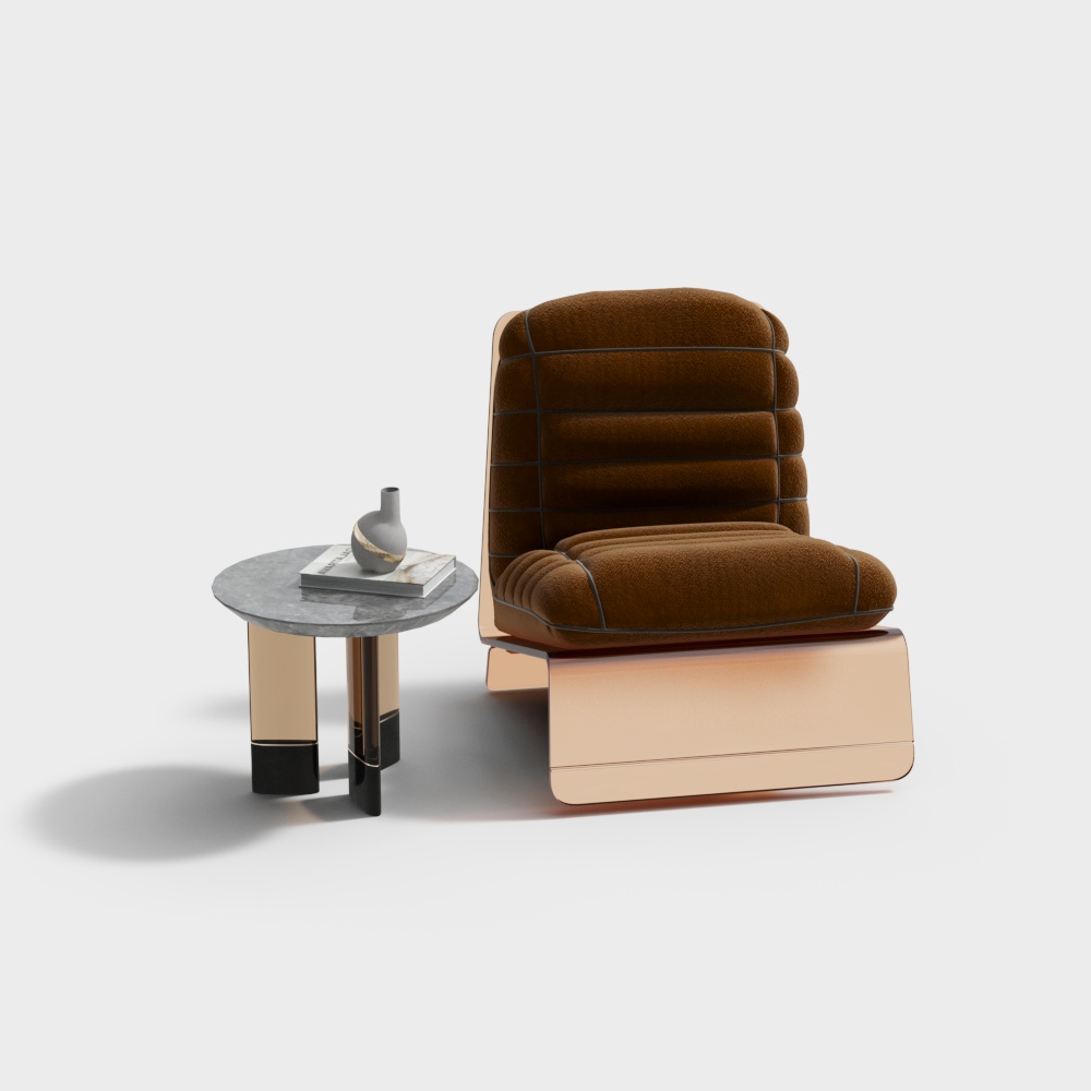 French leisure table and chair combination