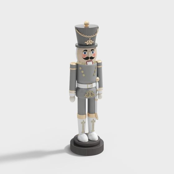 Nutcracker Soldier 3D model for Festive Designs