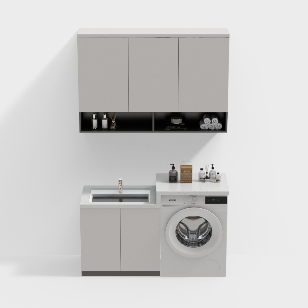 Modern washing machine cabinet