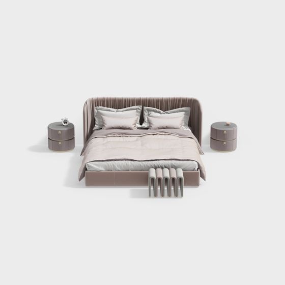 Urban Elegance 3D model Bed