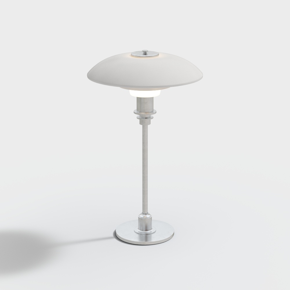 Stylish Modern Table Lamp 3D Model – Danish Design