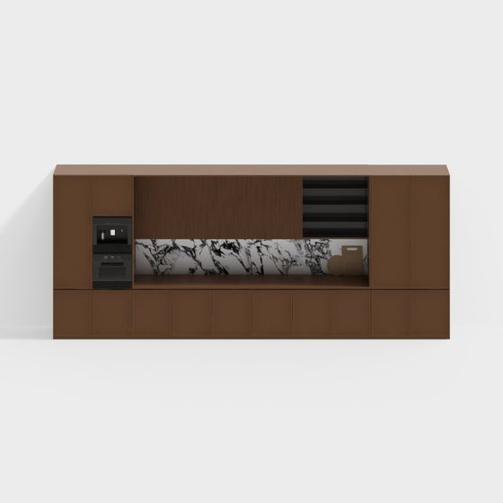 Urban Living Room Cabinet 3D model for Stylish Interiors