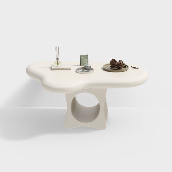 Streamlined Art Table 3D model