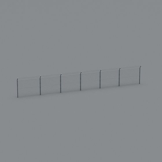 Industrial Fence 3D model for Versatile Use