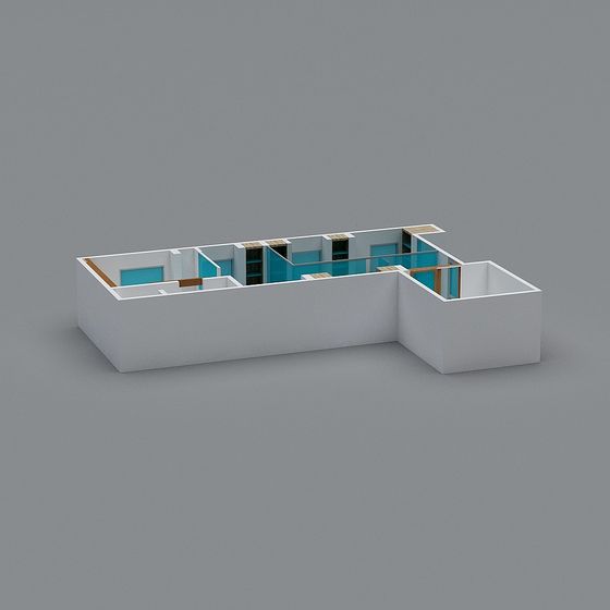 Modern Minimalist Urban Apartment 3D model