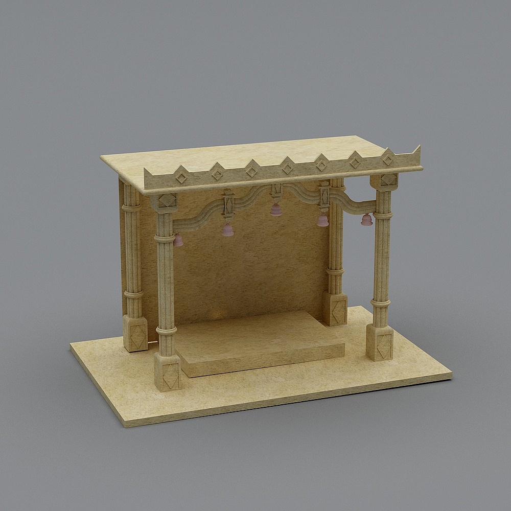 Roman Column Stage 3D model