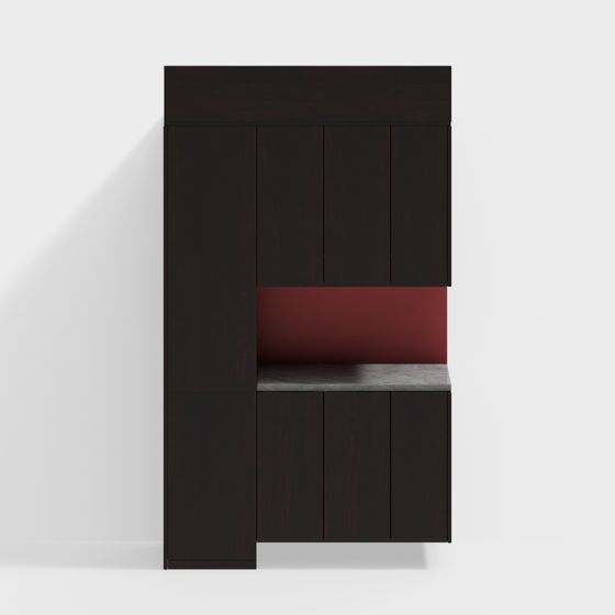 Urban Corner Bookshelf 3D model