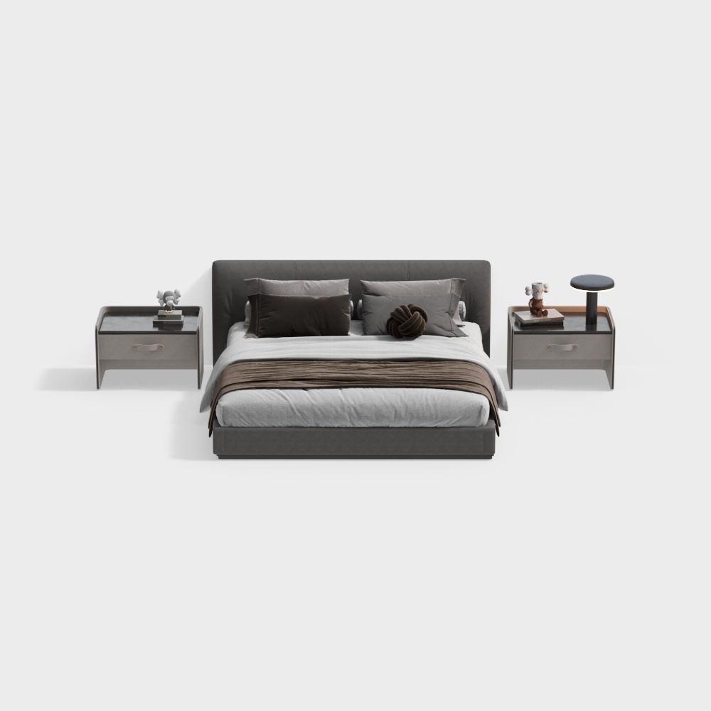 Modern Double Bed Set