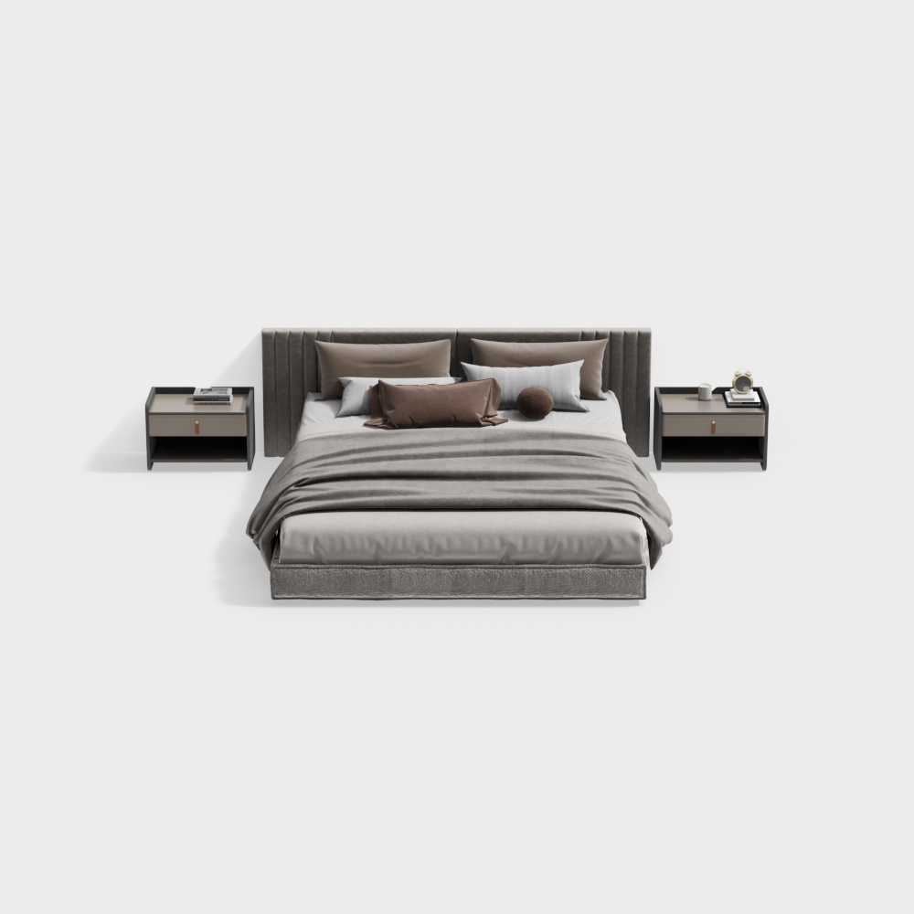 Modern Double Bed Set