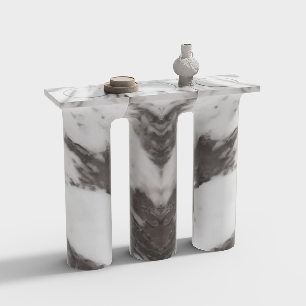 Wabi-Sabi Style Decorative Cabinet