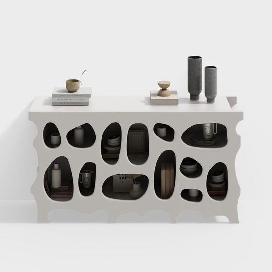 Wave Storage Cabinet 3D model