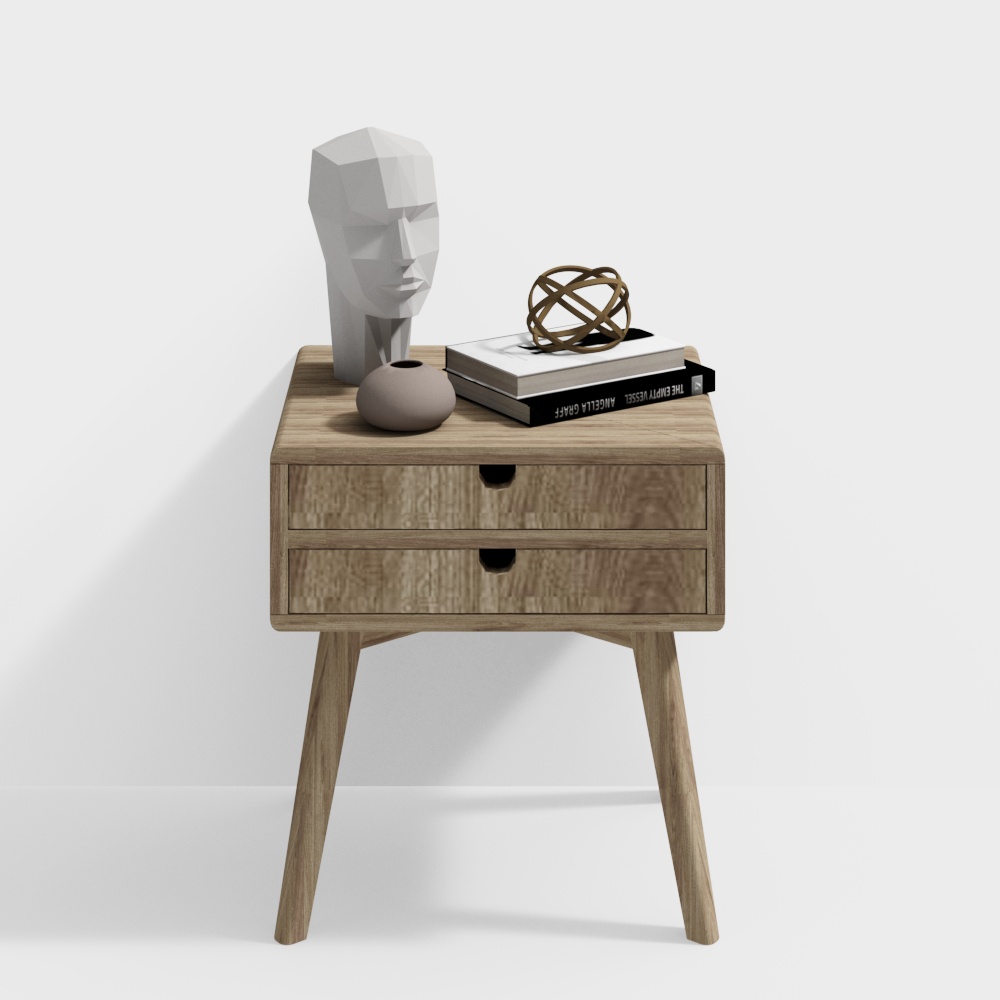 わびさびスタイルのナイトスタンド