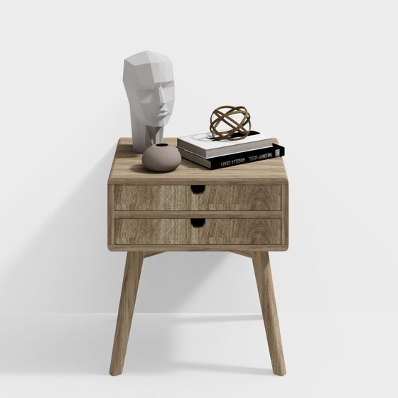 わびさびスタイルのナイトスタンド