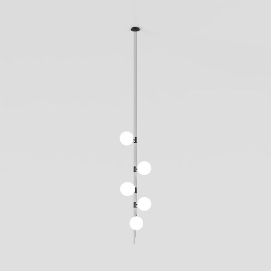 Elegant Hanging Light 3D model for Modern Spaces