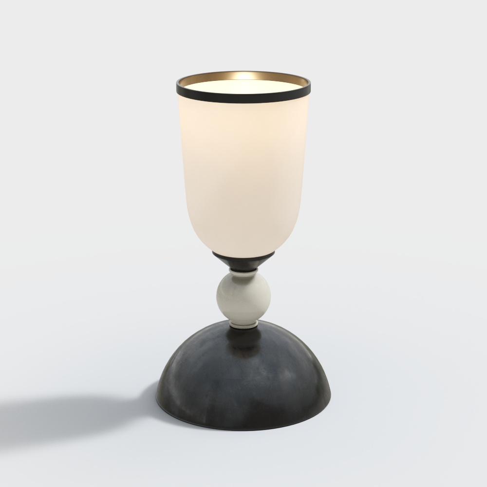 Lampe de table de style médiéval