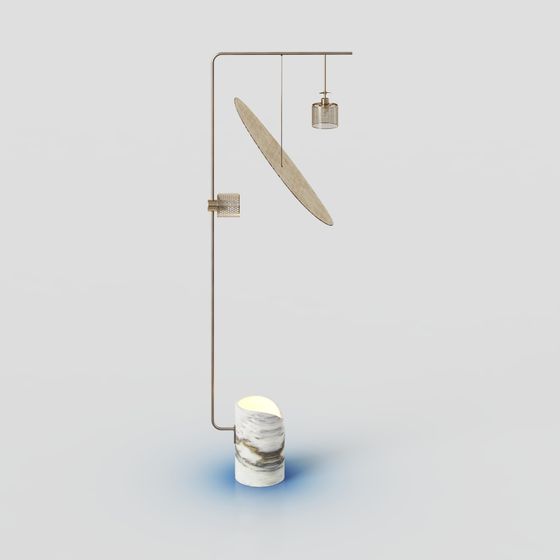 Elegant 3D Model Light Fixture Design