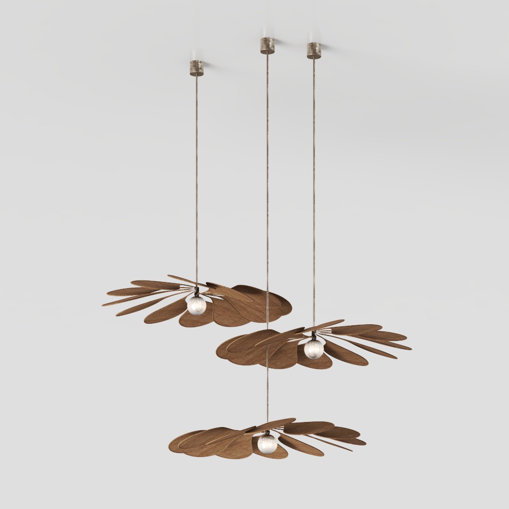 Artistic Low-Polygon Pendant Light 3D Model