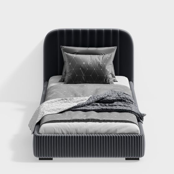 Urban Elegance Bed 3D model
