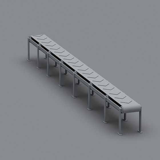 Industrial Conveyor Belt System 3D model for Creative Projects