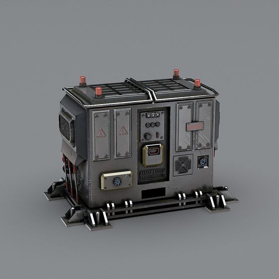 Futuristic Energy Station 3D model