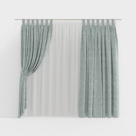 Elegant Drapes 3D model