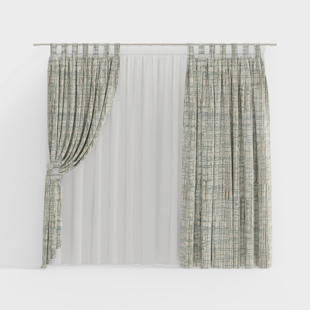 Design Space - Coral Sea - High Precision -M83914-3A- Curtain 290cm