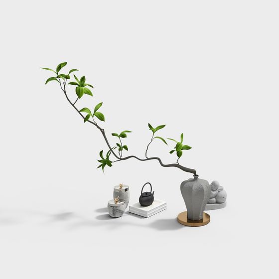 Zen Tea Room 3D model