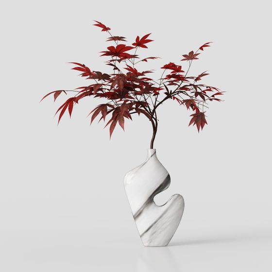Mirror of Red Leaves 3D model