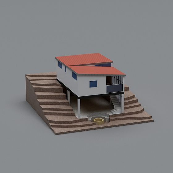 Unique Low-Poly 3D Model with Rich Details