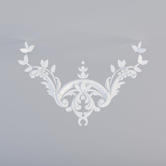 Graceful Low-Poly Floral 3D Model