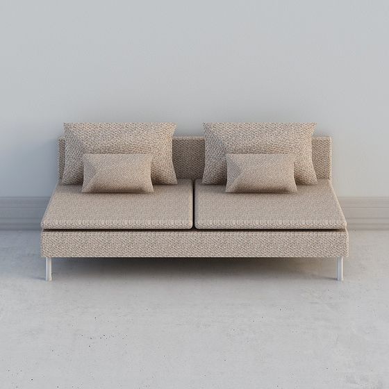 Modern Low-Polygon Sofa 3D model