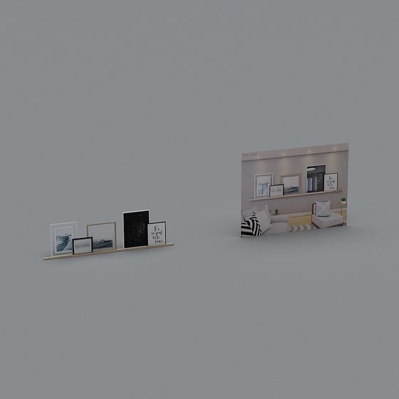 Cozy Living Room Set 3D model