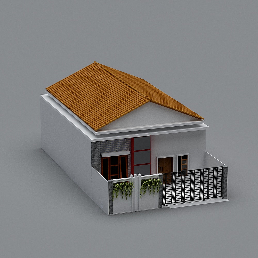 Charming Low-Poly Cottage 3D model
