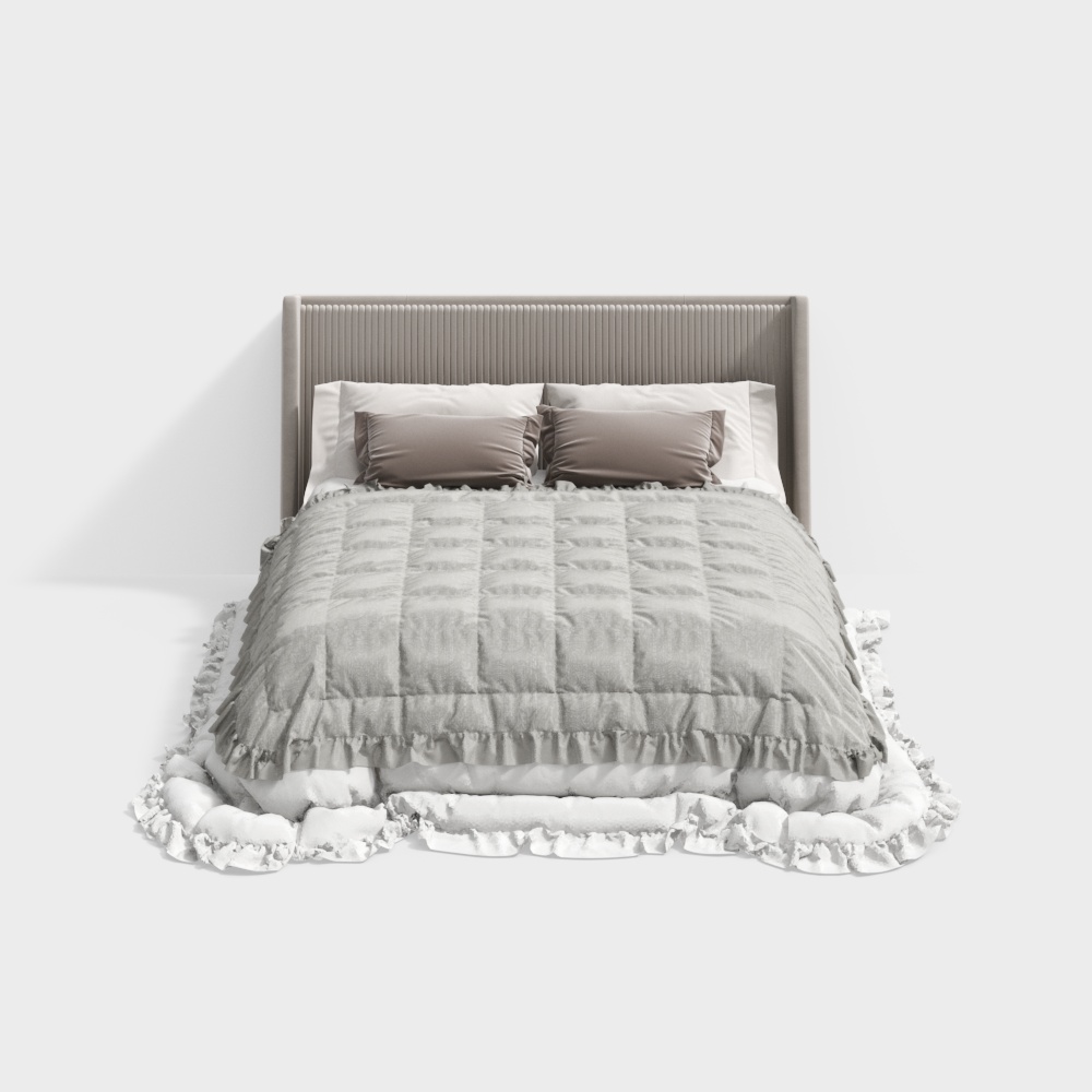 Cremefarbene Wind-Bett