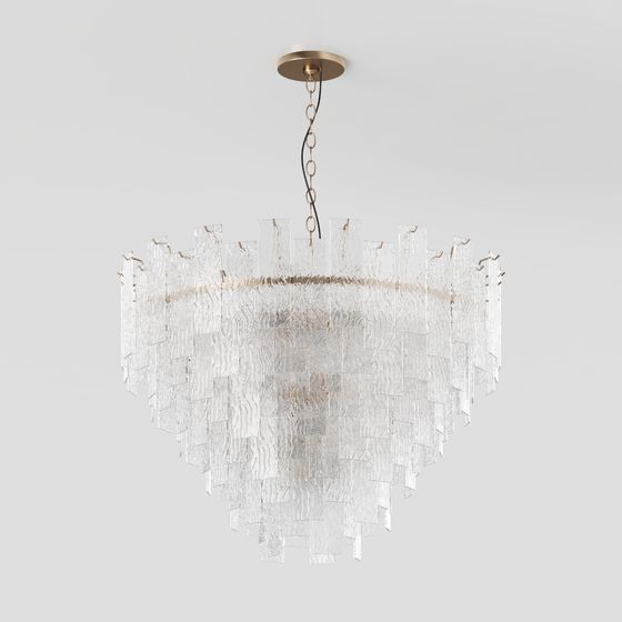 Stylish Low-Poly Chandelier 3D model for Modern Spaces