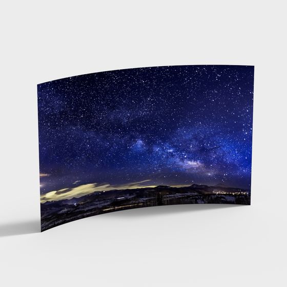 Starry Night Sky 3D Model