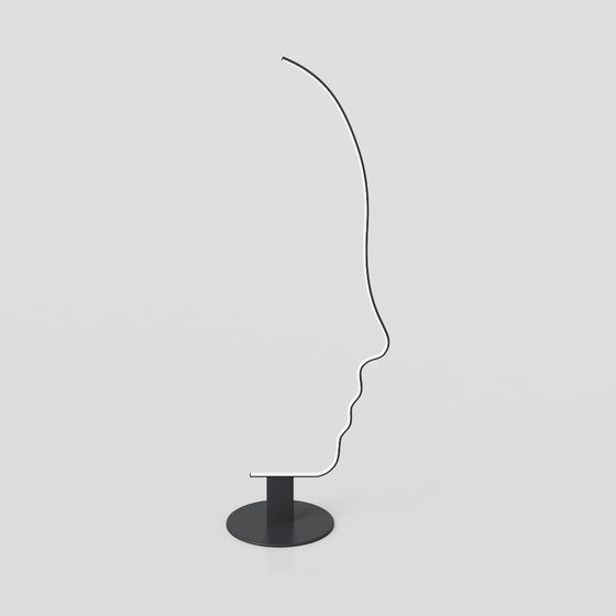Abstract Silhouette Lamp 3D model