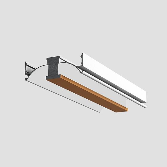 Angle Line 3D Model in Brown Color