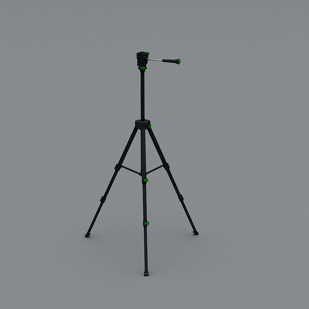 Low-Poly Camera Tripod 3D model